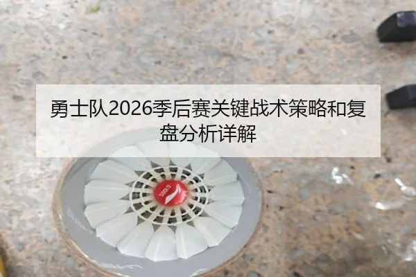 勇士队2026季后赛关键战术策略和复盘分析详解